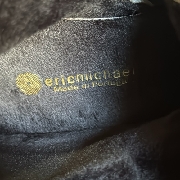 Eric Michael Tall Zip-Up Suede Black Boots, Size EU36 - Picture 8 of 10